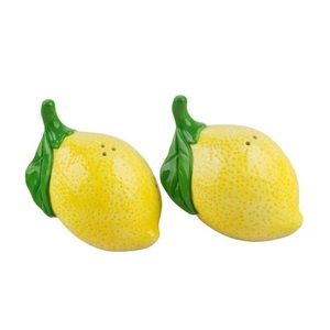 Lemon Shaped Salt & Pepper Shaker Set